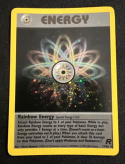 Rainbow Energy 17/82 - Pokemon Team Rocket - Holo Card TCG - Image 1