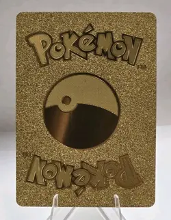 Pokemon Flareon V 210hp Gold Foil Fan Art Collector Card TCG - Image 2