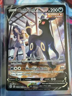 Umbreon V TG22/TG30 Ultra Rare Full Art Holo Single Strike Pokemon TCG Card NM - Image 1