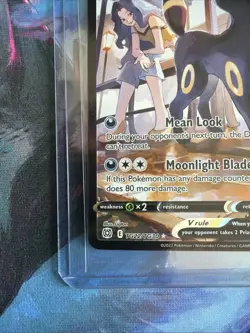 Umbreon V TG22/TG30 Ultra Rare Full Art Holo Single Strike Pokemon TCG Card NM - Image 5