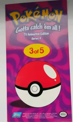 Topps Pokemon TV Animation Series 2 oversized "Tin Topper" card No 3 of 5. 2000 - Image 3
