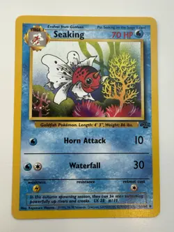 Seaking 46/64 - Uncommon - WoTC Vintage Jungle Set Pokemon Card NM - Image 1