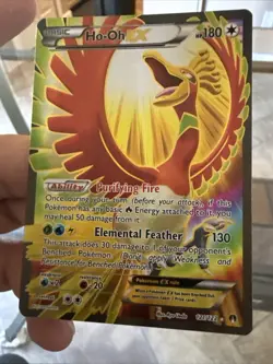 Pokemon TCG Ho-Oh EX Full Art Ultra Holo Rare Card 121/122 XY Breakpoint - Image 1