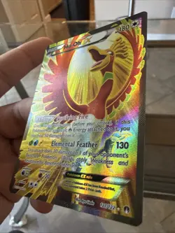 Pokemon TCG Ho-Oh EX Full Art Ultra Holo Rare Card 121/122 XY Breakpoint - Image 2