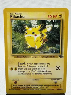 Pikachu 60/64 Jungle Set Unlimited Edition Common Pokemon Card 1999-NM/MINT - Image 1
