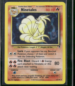 Ninetales - 17/110 - Holo Rare - Legendary Collection (LP) Pokemon Card - Image 1