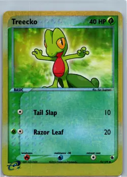 Pokemon Card - Treecko 76/109 EX Ruby & Sapphire Reverse Holo 2003 - Image 1