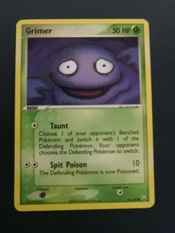 Pokemon Card Grimer 56/109 EX Team Rocket Returns Common - Image 1