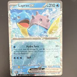 Pokemon Lapras ex 022/088 POR Rare Holo EX English Card - Image 1