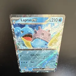 Pokemon Lapras ex 022/088 POR Rare Holo EX English Card - Image 3