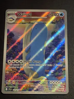 Wailord 162/159 Pokemon TCG Journey Together Illustration Rare Card Near Mint NM - Image 1