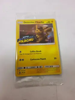 Detective Pikachu Holo SM190 Promo Sealed Stamped Pokemon Card L35 - Image 1
