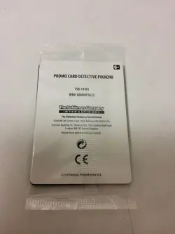 Detective Pikachu Holo SM190 Promo Sealed Stamped Pokemon Card L35 - Image 2