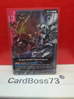 Improved Technique Gundam Card Game . Steel Requiem Rare . GD03-109 - Image 3