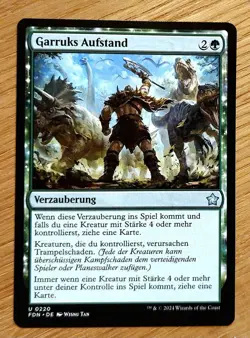 MTG Magic: Garruks Aufstand,Garruk's Uprising, DEUTSCH, Kartenvorteil - Image 1