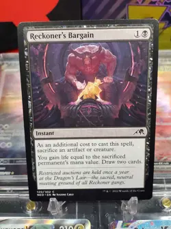 Reckoner's Bargain 120/302 Common Non Foil MTG Kamigawa Neon Dynasty - Image 1