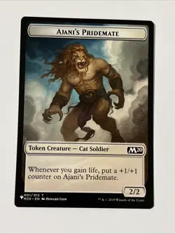 MTG | Spirit (SLD) - Ajani’s Pridemate (M20) Double-sided Token [Secret Lair] - Image 2