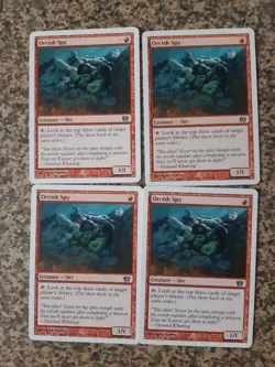 MTG 4 x Orcish Spy - MTG core set 8th edition - Image 1