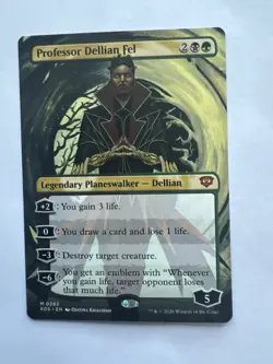 Professor Dellian Fel (Borderless) (SOS-283) - Secrets of Strixhaven - Image 1