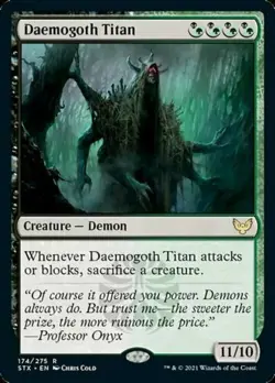 1x DAEMOGOTH TITAN - Demon - Strixhaven - MTG - Magic the Gathering - Image 1