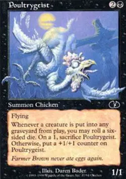Poultrygeist ~ Near Mint Unglued MTG Magic UltimateMTG Black Card - Image 1
