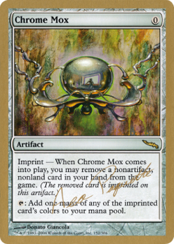 Magic MTG - Chrome Mox (World Championship Deck) - MINT/NMINT - EN - Image 1