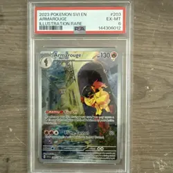2023 POKEMON SCARLET & VIOLET 203/198 ARMAROUGE- PSA 6 - Image 2