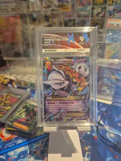 M Mewtwo EX 63/162 XY Breakthrough Pokemon TCG ACE Grade 9 Mint - Image 1