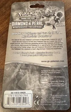 2007 Pokemon Diamond & Pearl Mysterious Treasures 2 Pack Blister (Buneary Promo) - Image 2