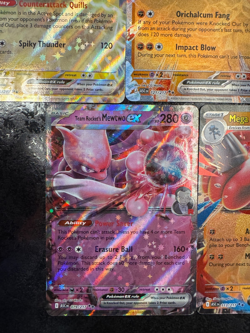 POKEMON AZUMARILL ex-KORAIDON ex- PINCURCHIN ex-MEGA LUCARIO ex-MEWTWO ex - Image 5