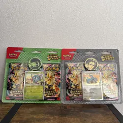 LOT OF 2 Pokemon TCG Ascended Heroes 2-Pack Blister Erika Larry FACTORY SEALED - Image 1