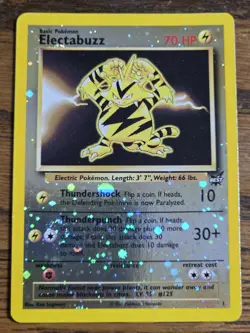 Pokemon Reverse Holo Best Promo Electabuzz #1 (Never Played) read - Image 1