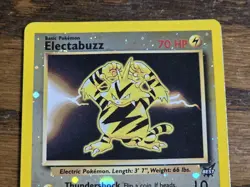 Pokemon Reverse Holo Best Promo Electabuzz #1 (Never Played) read - Image 2