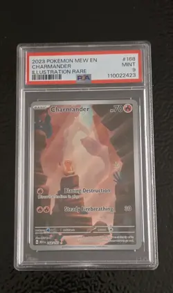 Pokemon TCG 151 Set Charmander, Charmeleon, Charizard PSA 9 - Image 3