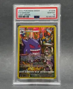 Pokemon - TG06/TG30 Gengar PSA 10 SWSH11 Lost Origin Trainer Gallery Ultra Rare - Image 1