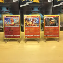 Pokemon TCG Pokemon Go Charmander Charmeleon and Charizard Evolution Set - Image 1