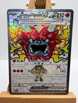 Pokemon Twilight Masquerade - 192/167 Hearthflame Mask Ogerpon ex - Ultra Rare - Image 1