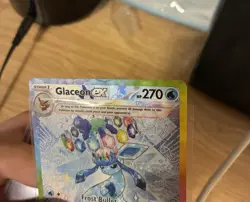 Pokemon TCG Glaceon EX 150/131 Prismatic Evolutions Special Illustration DAMAGED - Image 2