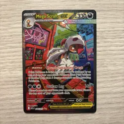 Mega Scrafty EX 285/217 | Ascended Heroes SIR | NM English Pokemon TCG - Image 1