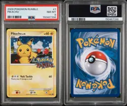 Pokemon Pikachu Promo 7/16 Rumble Holo PSA 8 English 2009 (NEW CERT) - Image 5