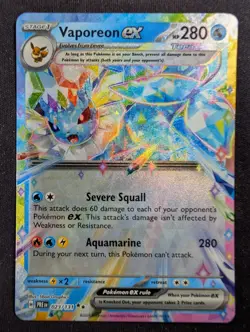 Vaporeon ex - 023/131 Prismatic Evolutions (Pokemon) - Image 1