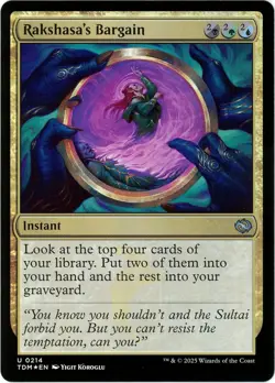 Rakshasa's Bargain (Foil) - 0214 - Tarkir: Dragonstorm - MTG - Image 1