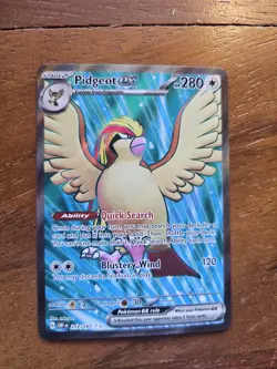 Pokemon Pidgeot ex 217/197 Obsidian Flames Scarlet & Violet Ultra Rare Full Art - Image 1