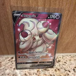 Alcremie V 064/072 Full Art Ultra Rare Shining Fates Pokemon NM - Image 1