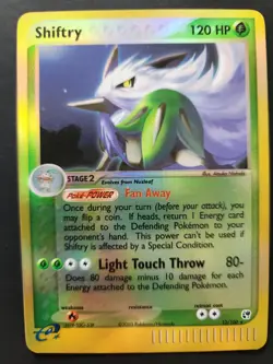 Pokemon Shiftry 12/100 EX Sandstorm Reverse Holo Rare - Image 1
