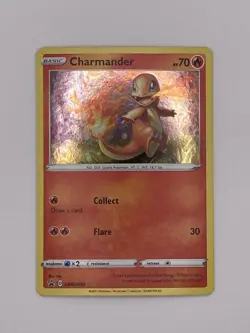 Pokemon TCG Charmander Sword & Shield SWSH092 Holo Promo - Image 1