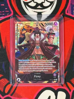 One Piece TCG 500 Years Into The Future Foxy OP07-059 Alt Art Leader NM ENGLISH - Image 1