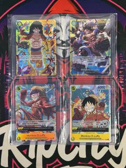One Piece TCG - Monkey. D. Luffy Bundle - OP11 OP07 OP09 SEC / Promo / SR (NM) - Image 1