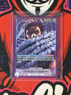 One Piece TCG A Fist Of Divine Speed Charlotte Katakuri OP11-062 Leader Alt Art - Image 2