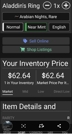 MTG Aladdin's Ring Arabian Nights Rare Magic the Gathering Artifact Card - Image 5